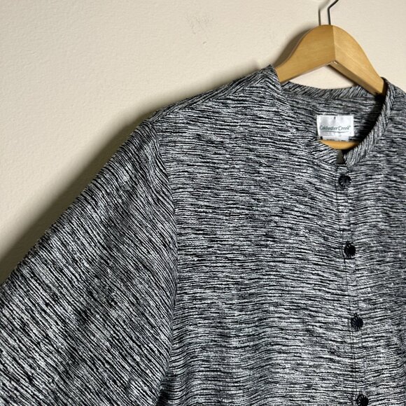 Coldwater Creek Textured Silk Blend Shirt Jacket Womens Size PL Classic Office - Picture 3 of 7